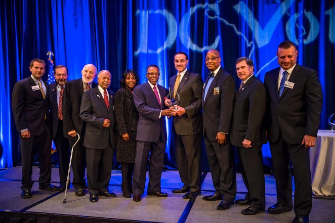 Mayor Vincent Gray honored a group of veterans from the District of Columbia. Photo credit: Travis Vaughn.