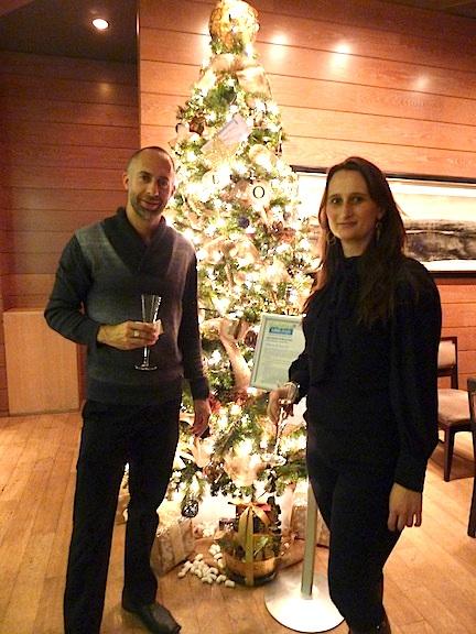 Brian Fell with Maxalto and Julia Walter with Boffi created an Italian-themed tree for the Georgetown Jingle.