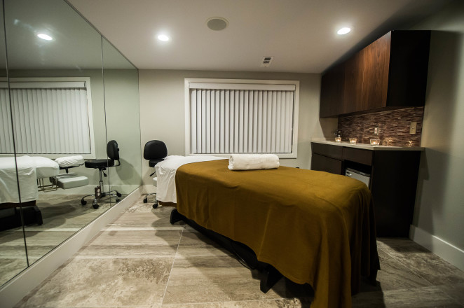 Four treatment rooms play home to massage and facial services at Luigi Parasmo Salon's new spa by Joy Asico