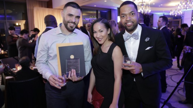 CÎROC Military Ambassador and US Marine Corps Captain Christopher Minaya, Naya Evans and CÎROC Ambassador Ke'Shawn Forbes